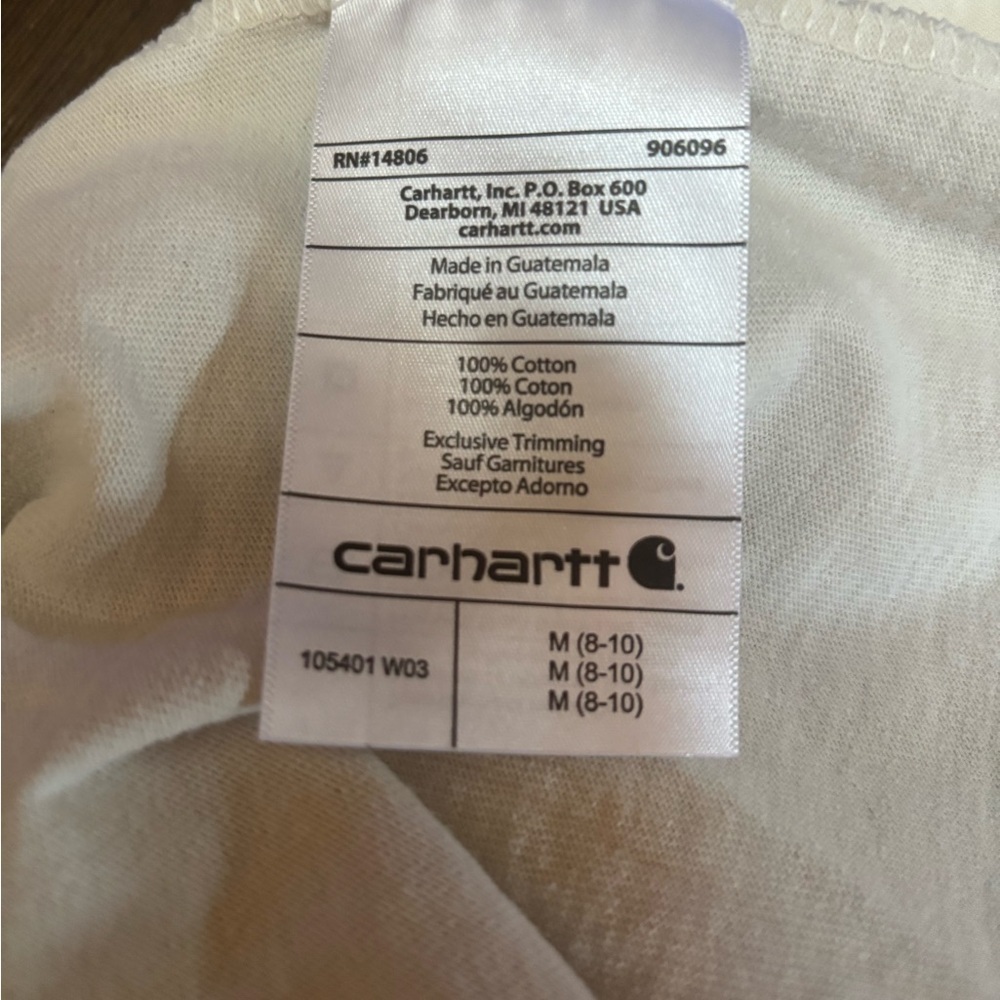 CARHARDTT LOOSE FIT CASUAL COWGIRL SHORT SLEEVE SCRIPT LOGO T-SHIRT SZ M - Picture 9 of 11